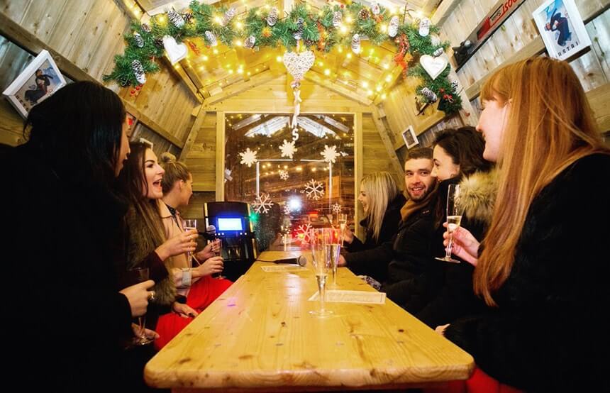 bar hutte liverpool one karaoke christmas 2018 liverpool christmas market